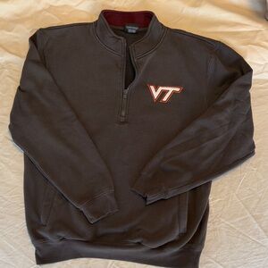 VT Colosseum Men's Black Quarter-Zip Sweater
